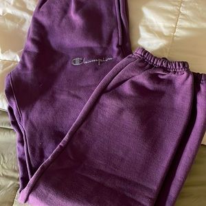 purple Champion sweats NWT